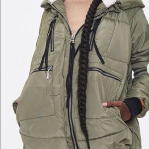 Faux Shearling Lined Utility Parka